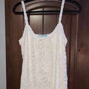 Off-white Maurice’s lace tank